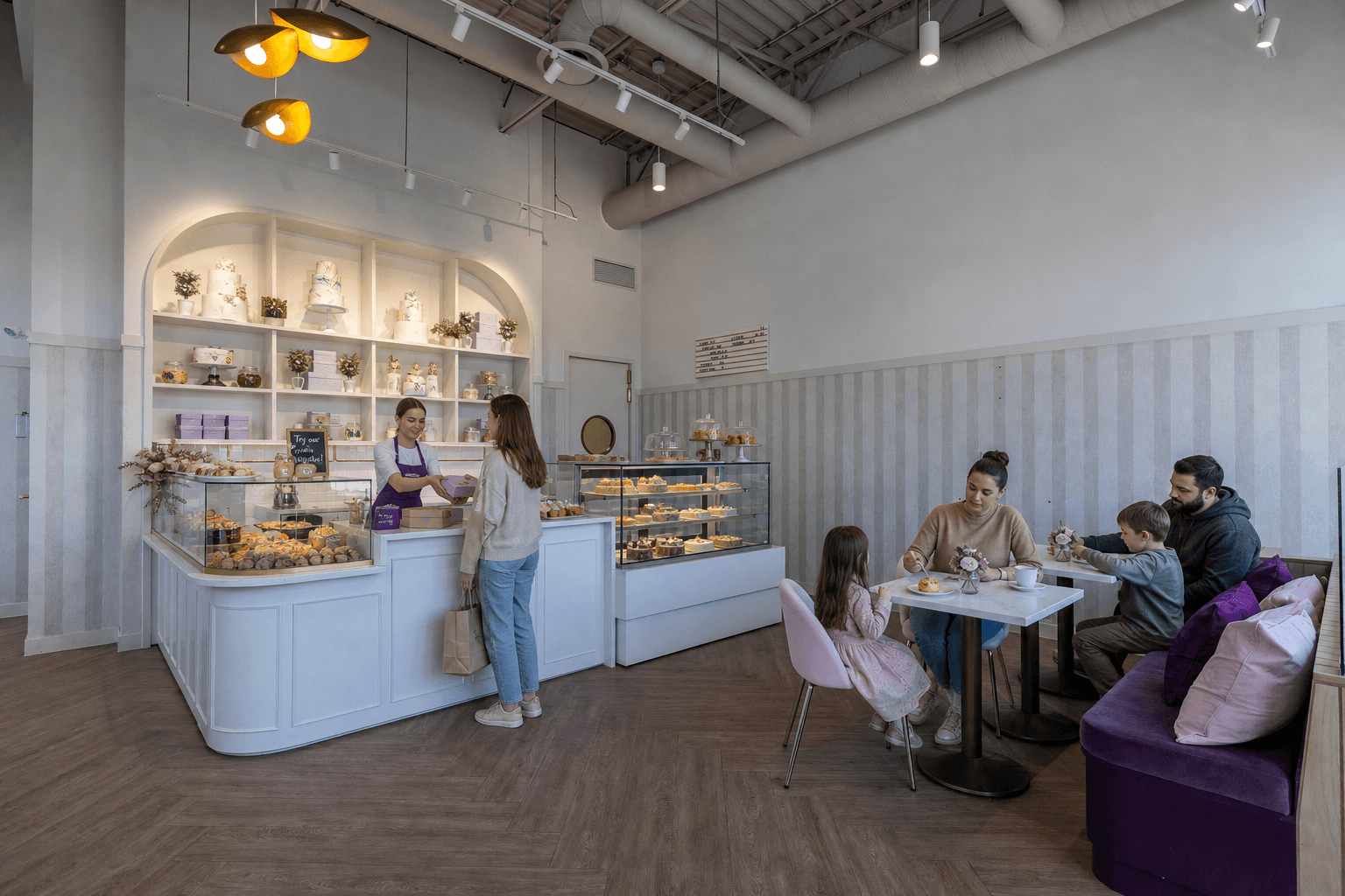 AI-generated bakery concept for commercial property for sale in Calgary NE