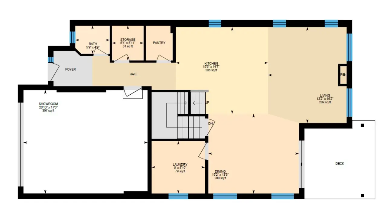 Standard iGUIDE floor plan for a Calgary MLS listing
