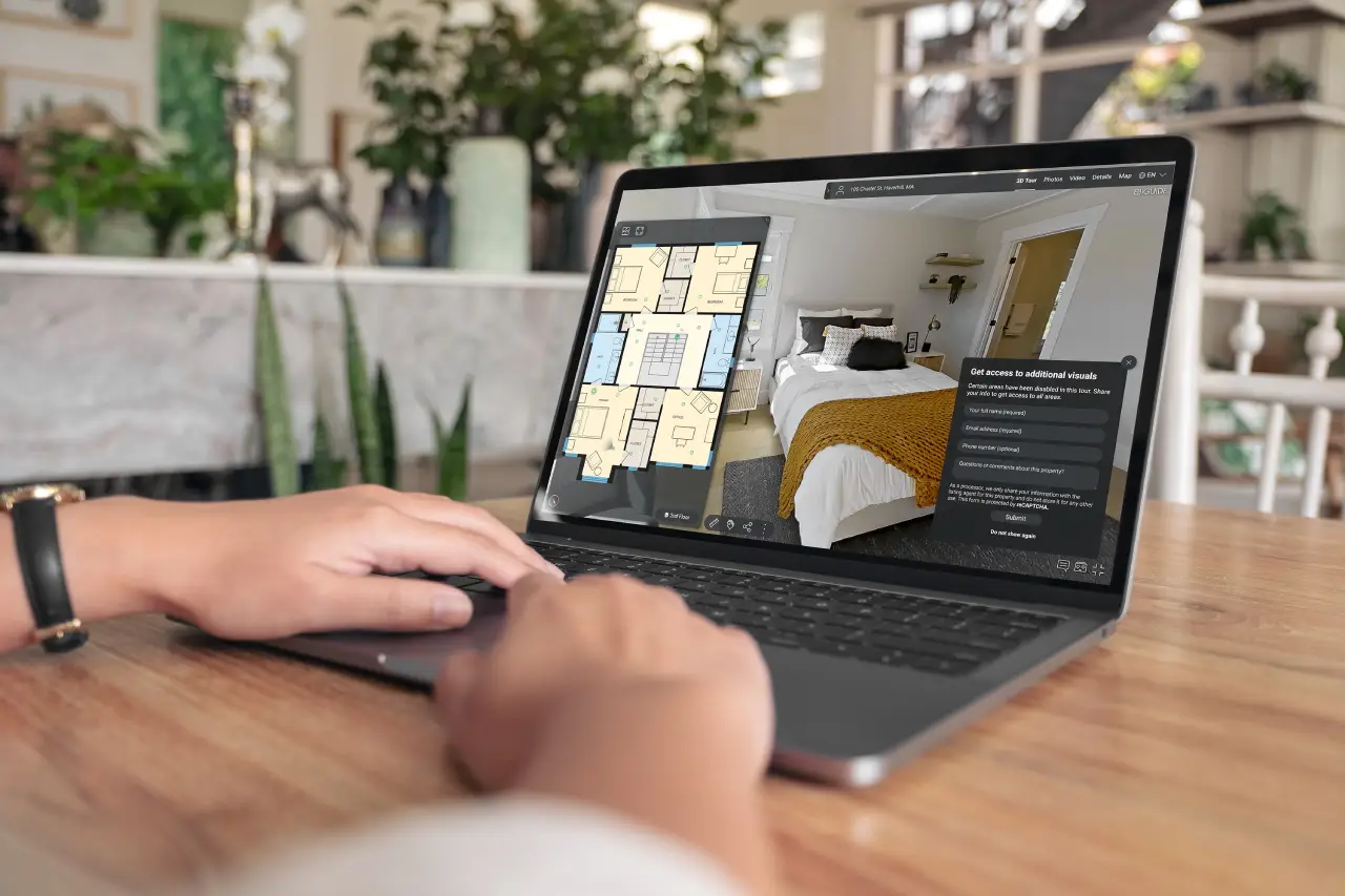 Example iGUIDE virtual tour interface for a Calgary real estate listing