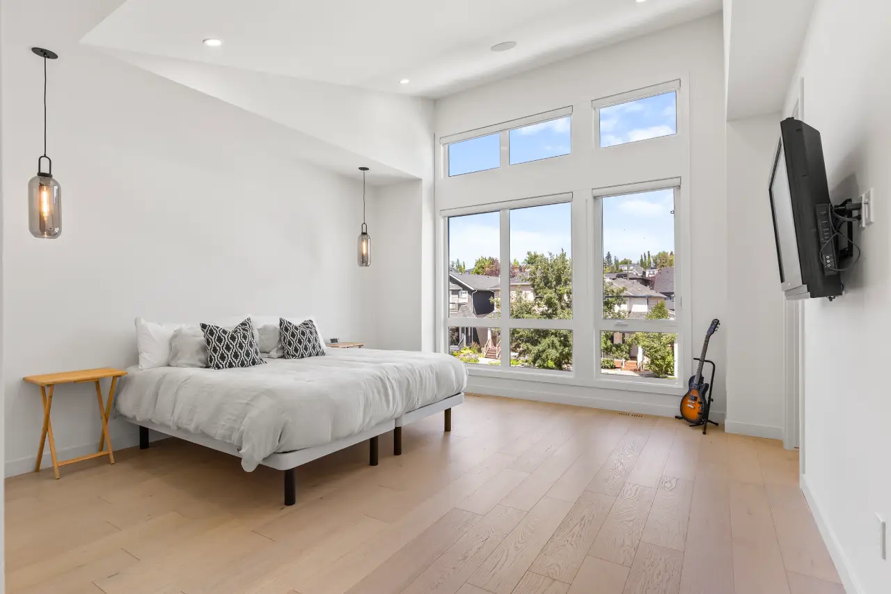 Bedroom photographed by Photos 4 Real Estate for a Calgary real estate listing