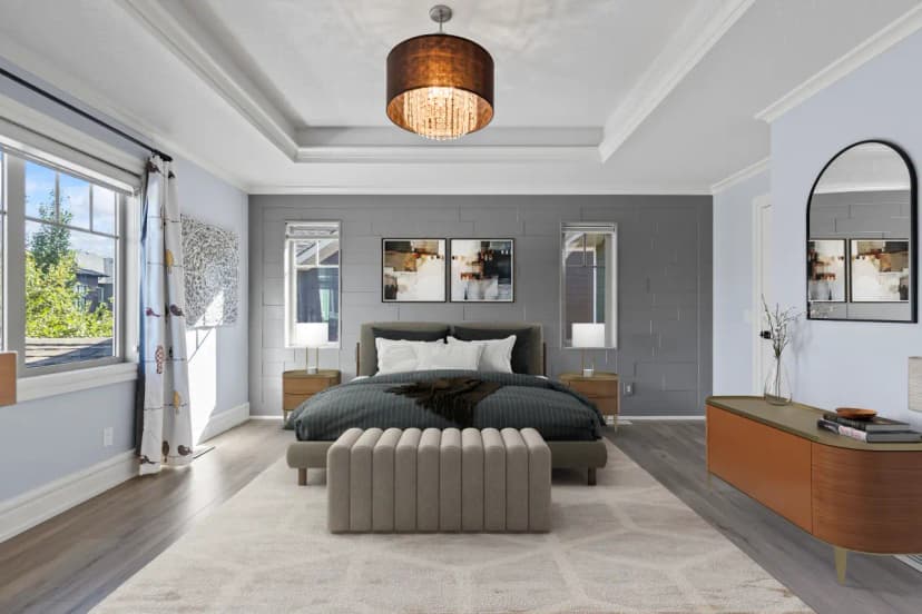 Transitional style virtual staging bedroom by Photos 4 Real Estate