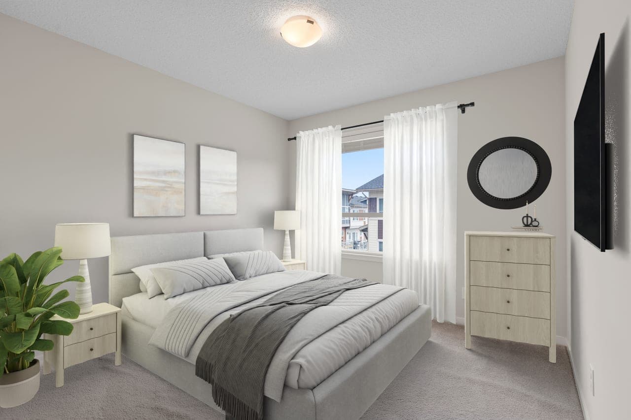Virtually staged bedroom by Photos 4 Real Estate