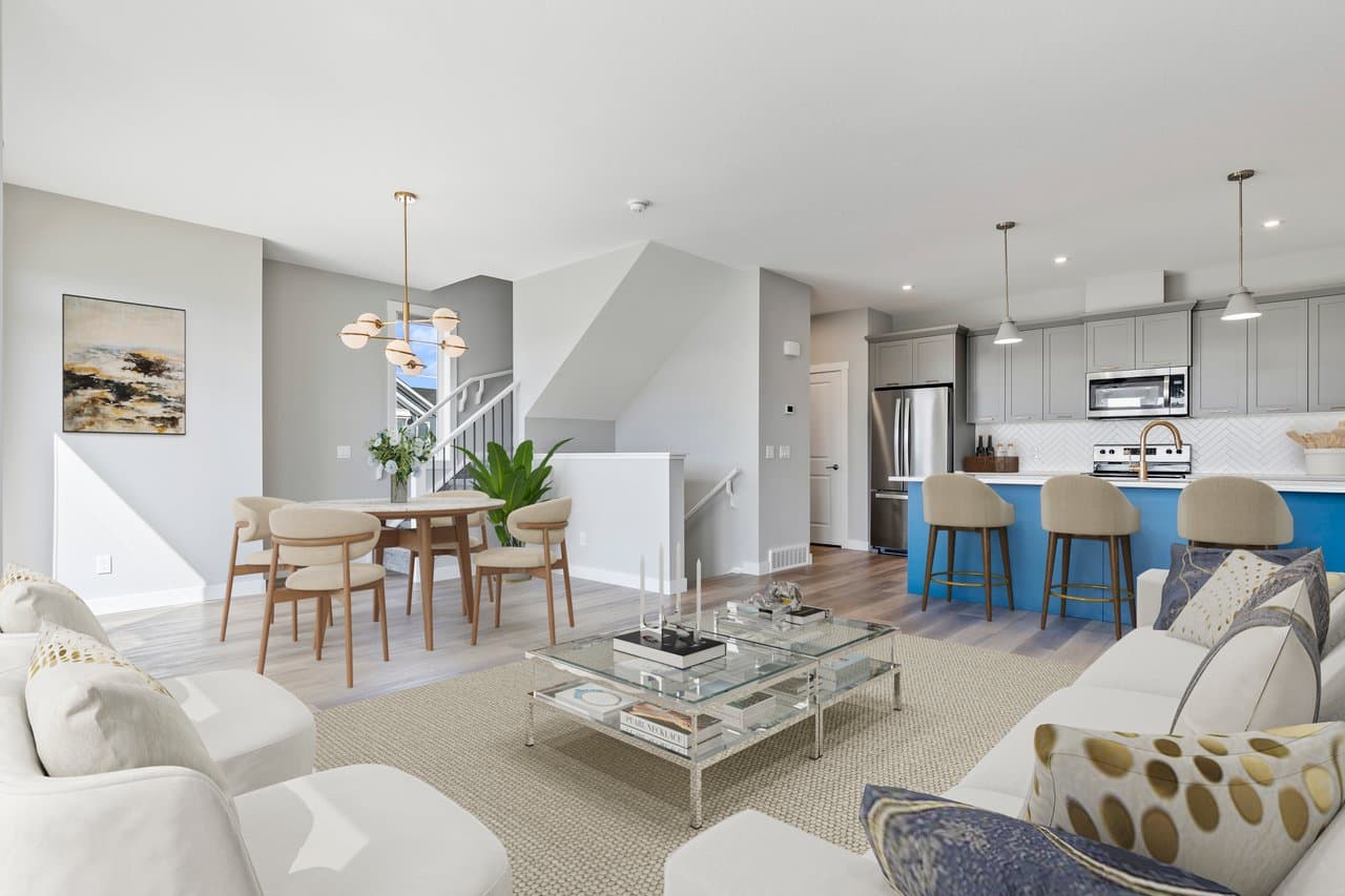 Virtually staged living room interior by Photos 4 Real Estate