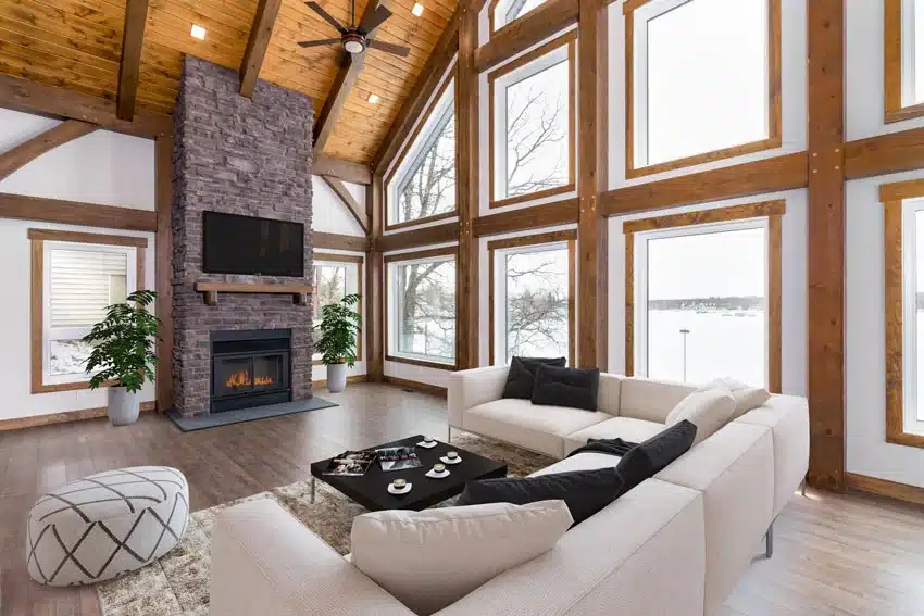 Luxury style virtually staged living room by Photos 4 Real Estate