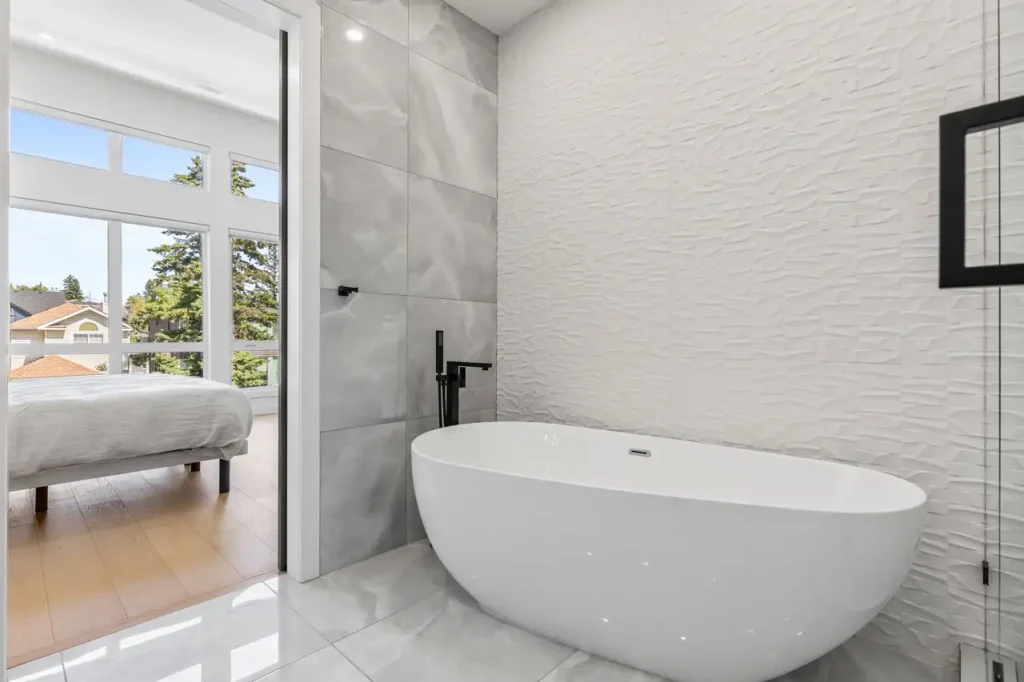 Bathroom with a view to the master bedroom