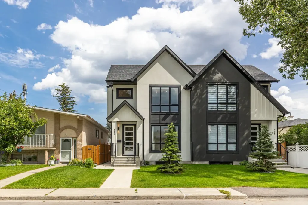 Duplex in Calgary - front view