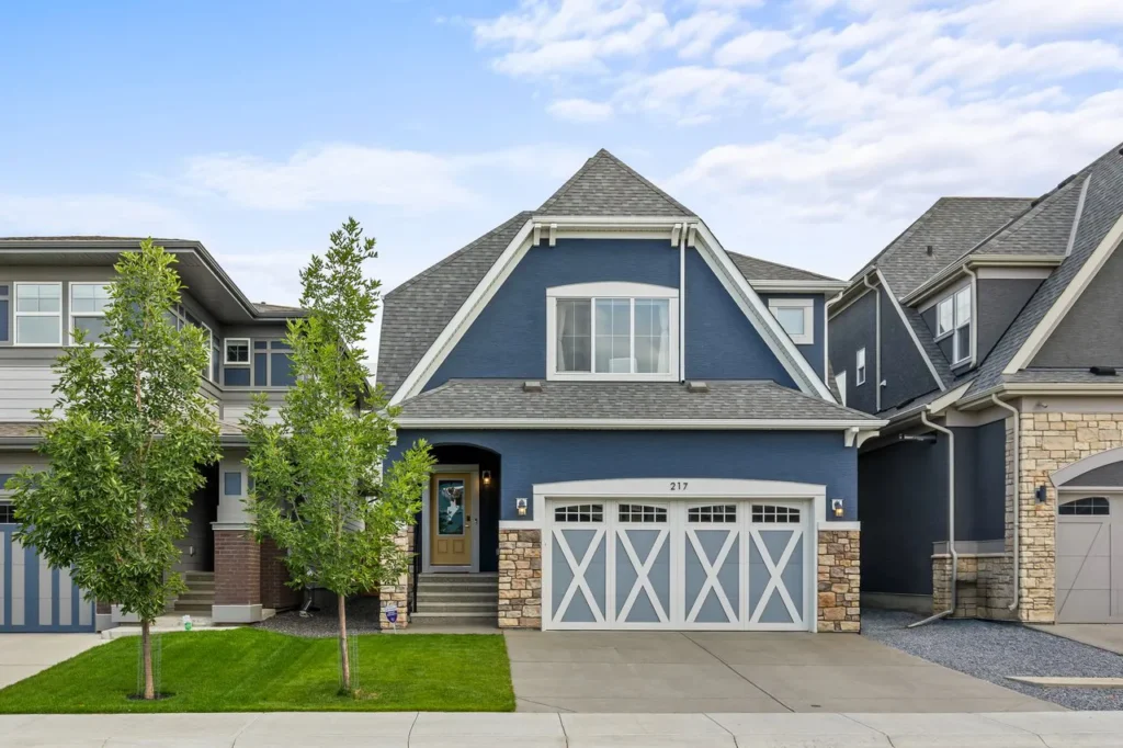 Front Garage House in Mahogany - Calgary Real Estate Photos